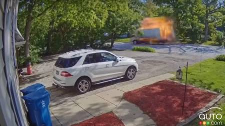Truck Carrying Propane Tank Explodes on Residential Street in Illinois