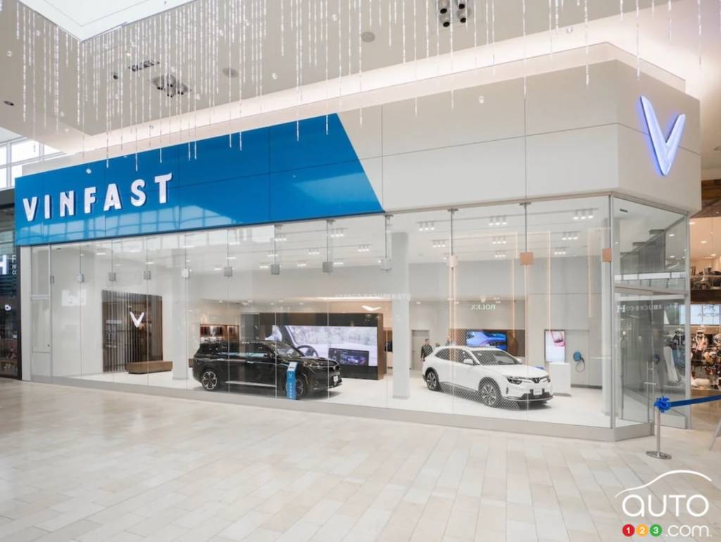 La boutique VinFast à Yorkdale, en Ontario