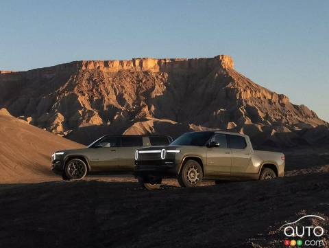 Rivian Launches 1,025-hp R1T and R1S Quad EVs in Canada