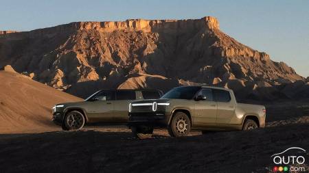 Rivian Launches 1,025-hp R1T and R1S Quad EVs in Canada