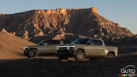 Rivian Launches 1,025-hp R1T and R1S Quad EVs in Canada
