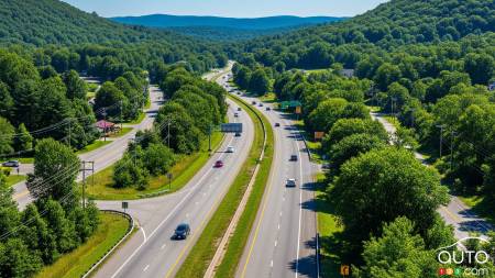 Une amende si vous roulez lentement à gauche au Connecticut