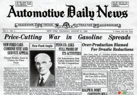 Automotive News Magazine Celebrates 100th Anniversary