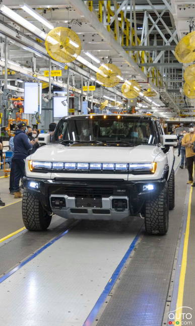 Production paused for the GMC Hummer EV and Cadillac Escalade IQ