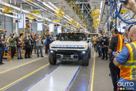 Production paused for the GMC Hummer EV and Cadillac Escalade IQ