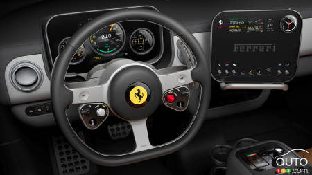 Ferrari Luce électrique : un habitacle innovant