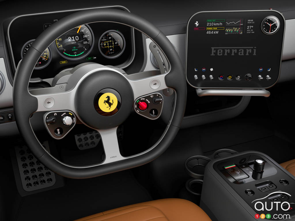 L'habitacle de la future Ferrari Luce