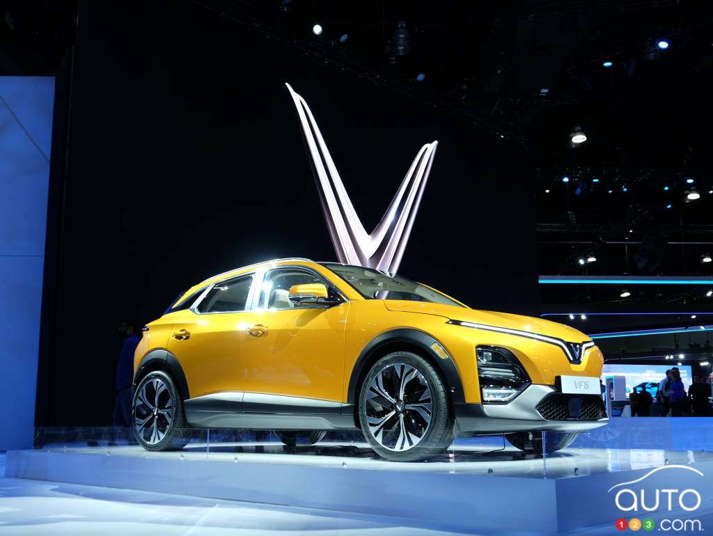 Le VinFast VF 6, au Salon de Los Angeles en 2022