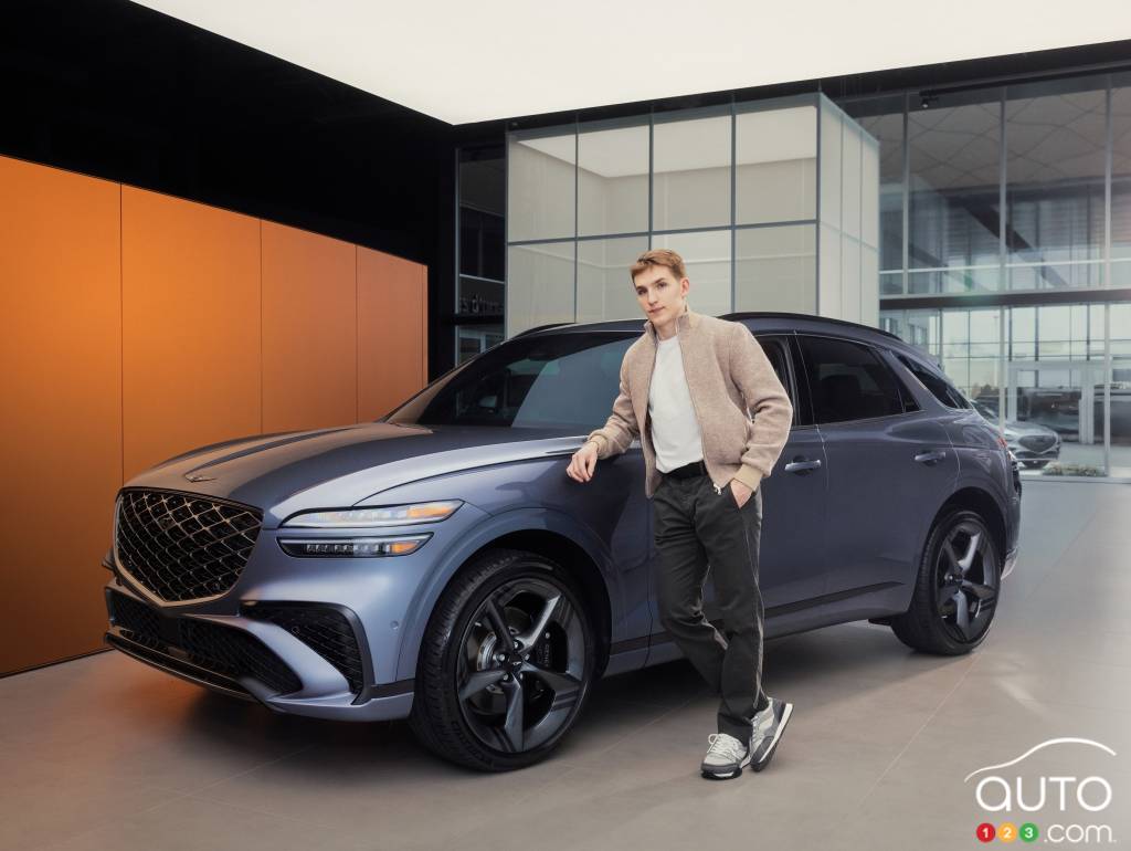 Lane Hutson is the new brand ambassador for Genesis Canada