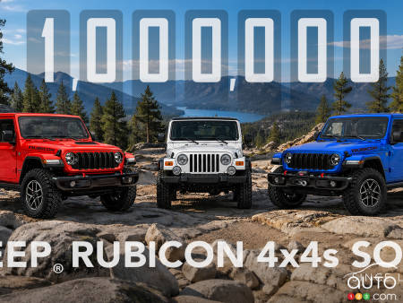 Jeep franchit le cap du million de véhicules Rubicon vendus