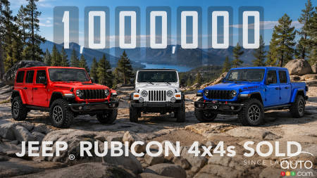 Jeep franchit le cap du million de véhicules Rubicon vendus