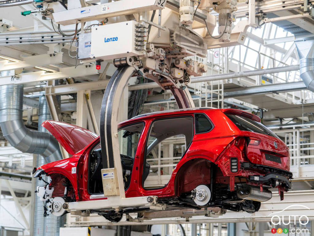 Dans l'usine de Wolfsburg de Volkswagen