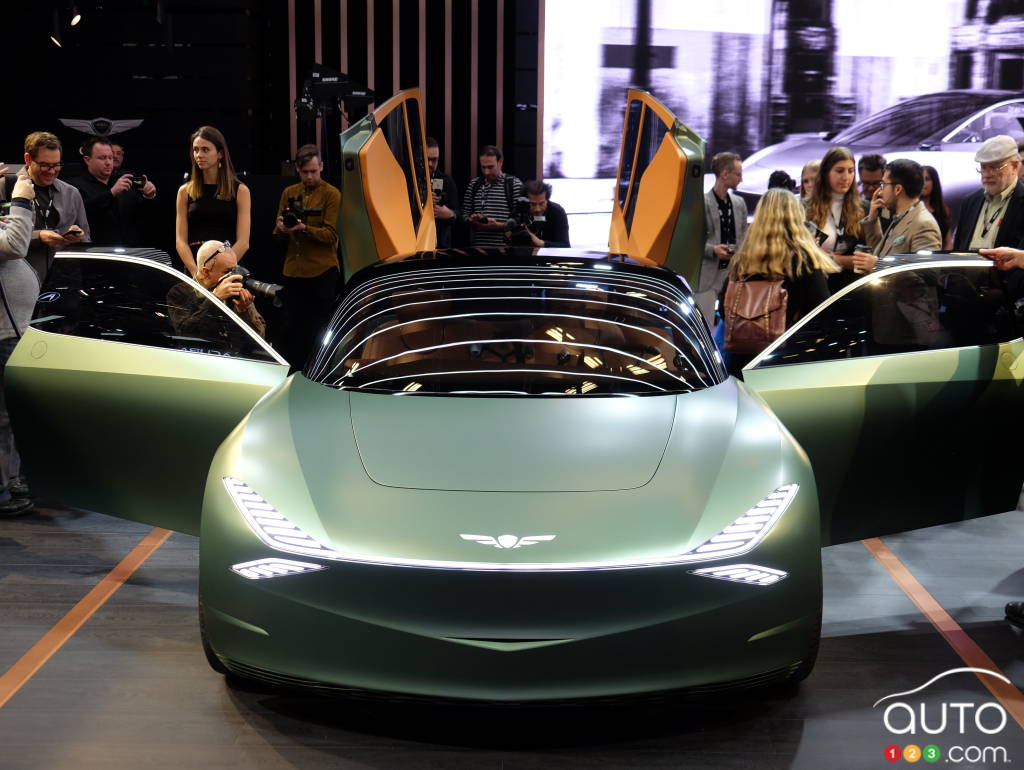 Genesis' Mint concept, at the Montreal Auto Show in 2020