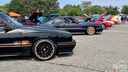 A Herd of Fox-Body Mustangs Gather in Detroit at the Motor City FoxFest