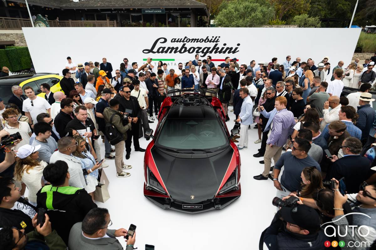 La supervoiture Lamborghini Revuelto SV de 1051 chevaux débarque à Monterey