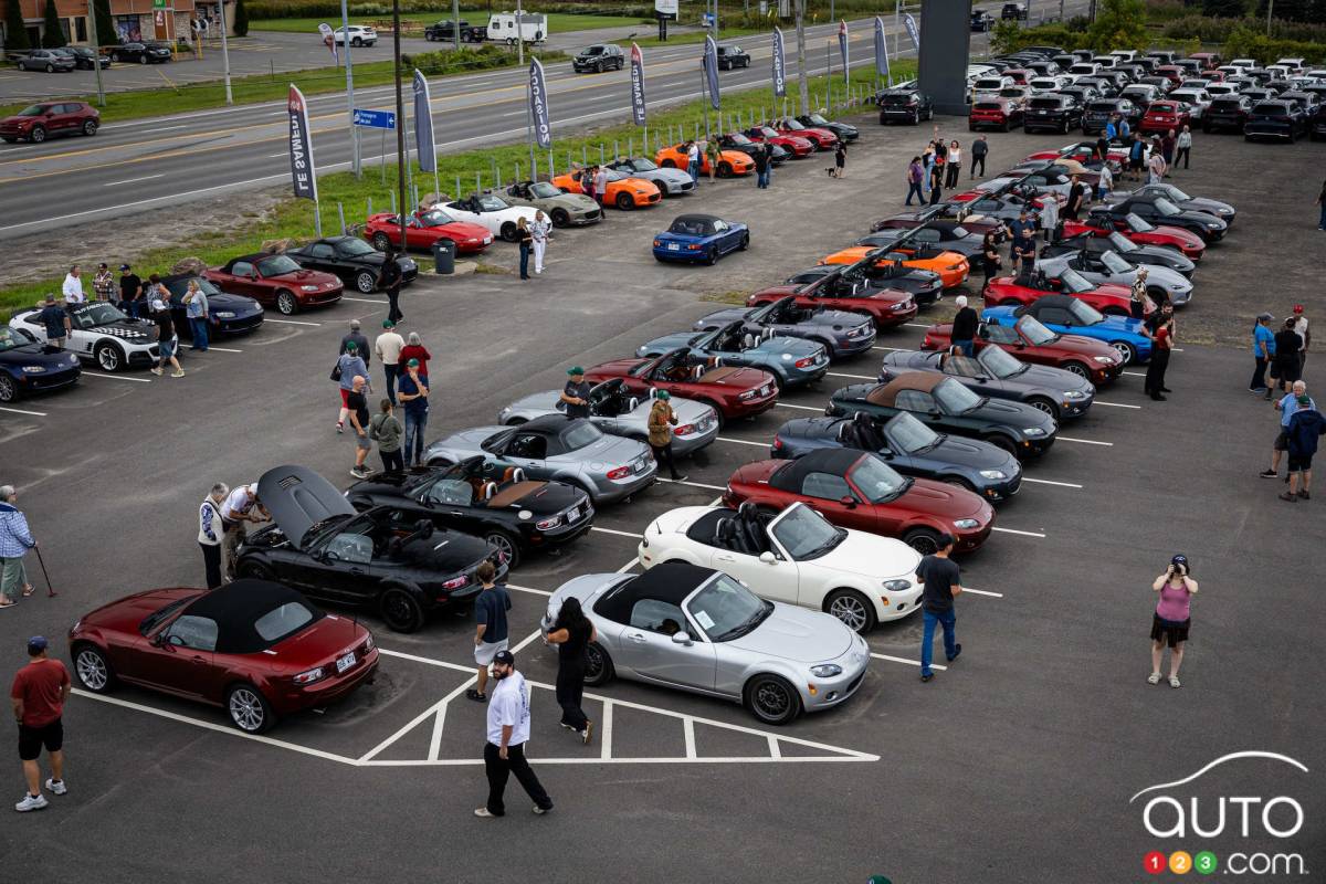 Un rassemblement massif de Mazda Miata au Québec, pour une troisième édition