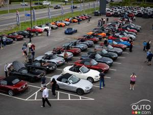 Un rassemblement massif de Mazda Miata au Québec, pour une troisième édition