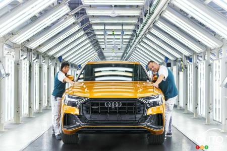 Dans l'usine Audi à Bratislava, en Slovakie