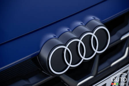 2025 Audi S3, Audi logo in relief on front grille