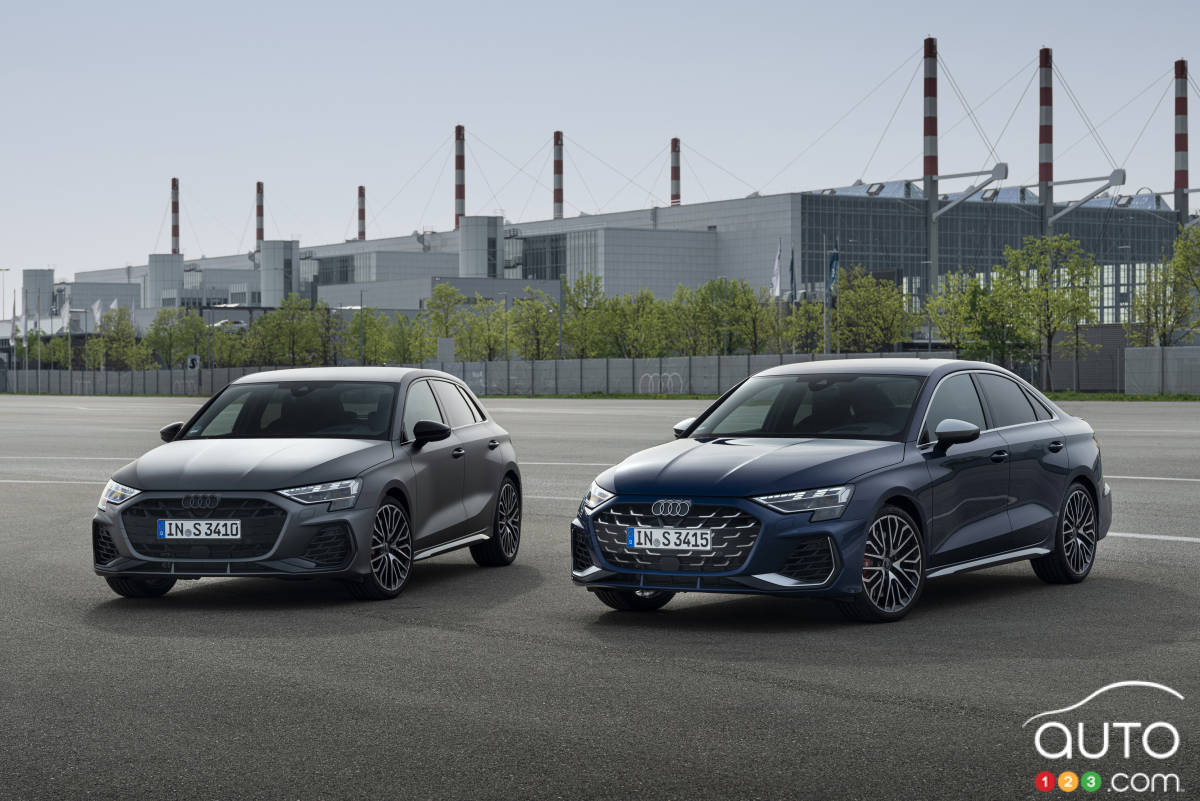 Audi S3 2025, en format à hayon (Sportback) et berline