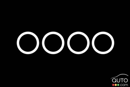 Audi's temporary logo