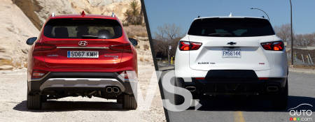 2020 Hyundai Santa Fe / 2020 Chevrolet Blazer, rear