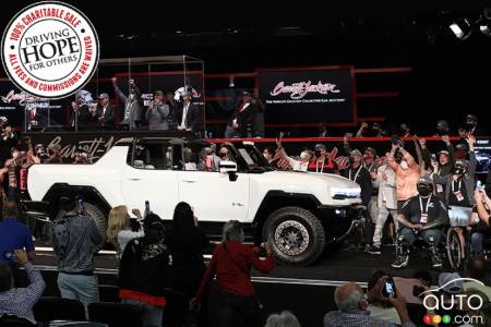 Pre-production version of the GMC Hummer during the auction
