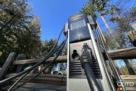 A charging station in Nanaimo