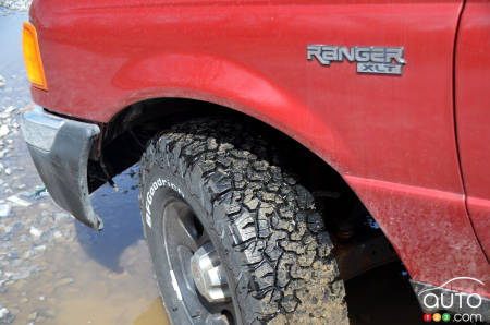 The BFGoodrich T/A K02, in the mud
