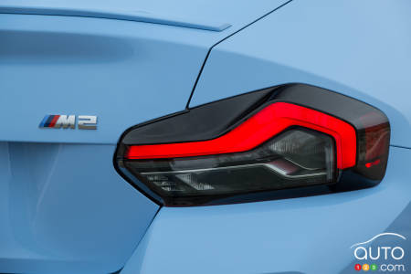 The 2025 BMW M2, badging, rear light