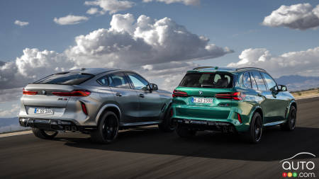 2024 BMW X6 M Competition and 2024 BMW X5 M Competition - Three-quarters rear