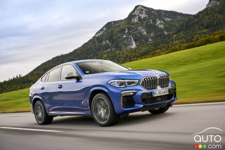 BMW X6 M50i 2020, trois quarts avant