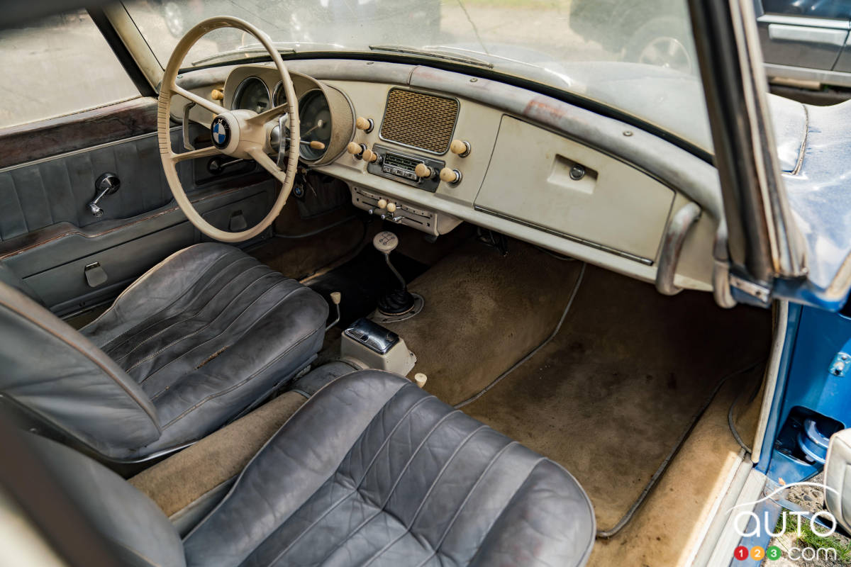 La BMW 507 1957, intérieur