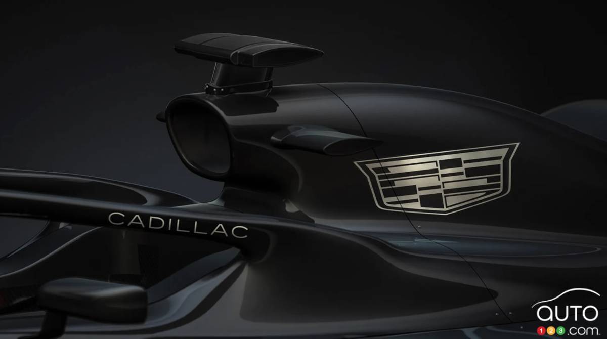 Le logo Cadillac sur la future voiture Formule 1