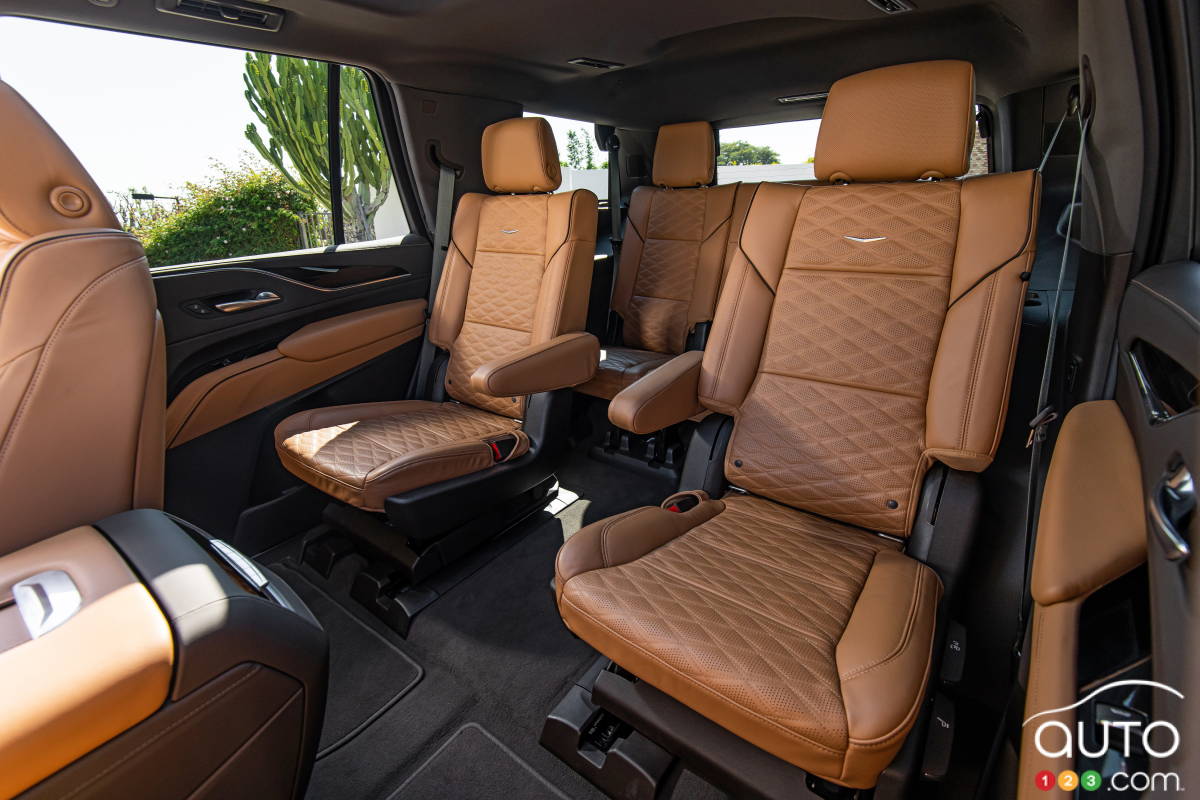 Cadillac Escalade 2021, sièges capitaines
