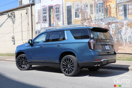 Chevrolet Tahoe High Country 2025, trois quarts arrière