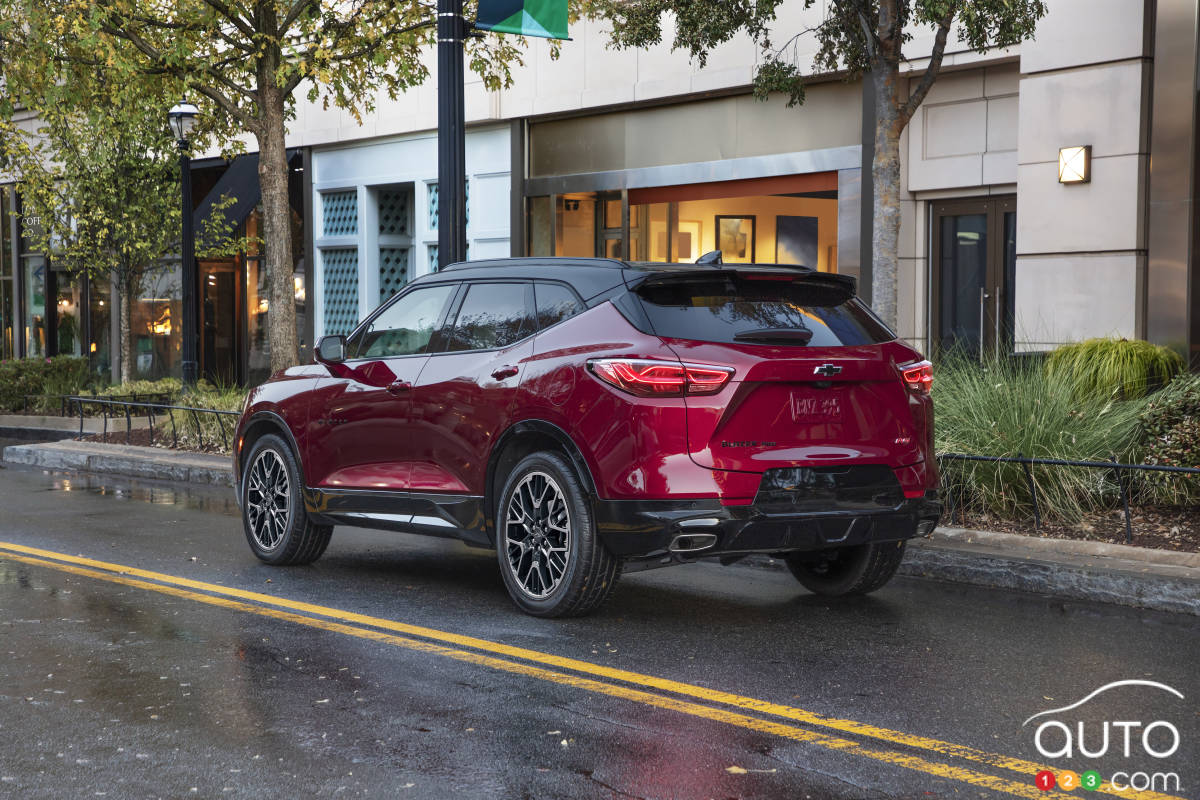 Le Chevrolet Blazer RS, arrière