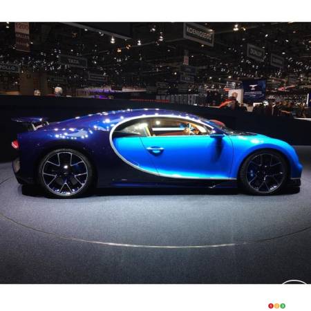 The Bugatti Chiron at 2016 Geneva Auto Show
