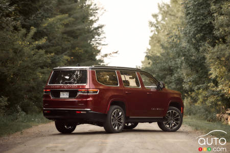 2022 Jeep Grand Wagoneer, three-quarters rear