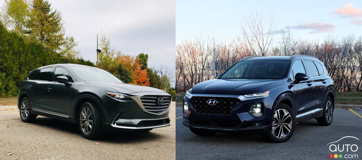  Comparación: Hyundai Santa Fe 2019 vs Mazda CX-9 2019 |  Reseñas de autos |  Auto123