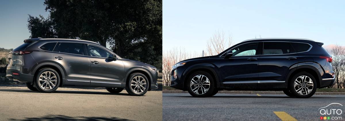  Comparación: Hyundai Santa Fe 2019 vs Mazda CX-9 2019 |  Reseñas de autos |  Auto123