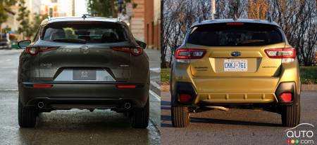 2021 Mazda CX-30 / 2021 Subaru Crosstrek, rear