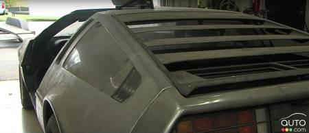 The DeLorean, rear view