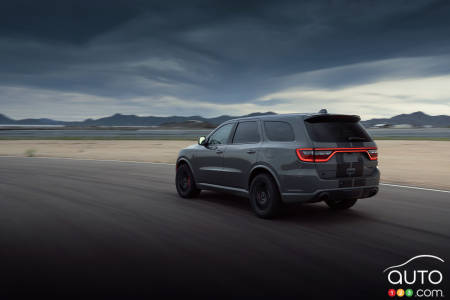 2021 Dodge Durango SRT Hellcat, three-quarters rear