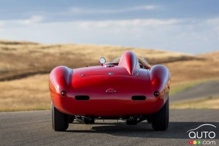 The 1955 Ferrari 410 Sport Spider, rear