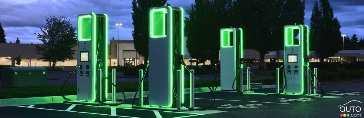 Une station du réseau Electrify America