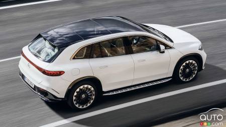 2023 Mercedes-Benz EQS SUV, from above