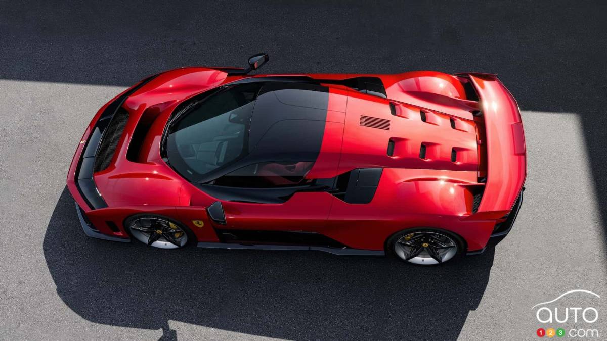 La Ferrari F80, de haut