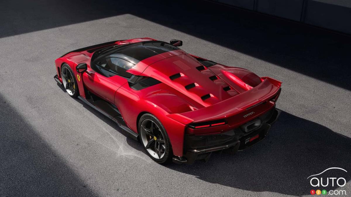 La Ferrari F80, trois quarts arrière