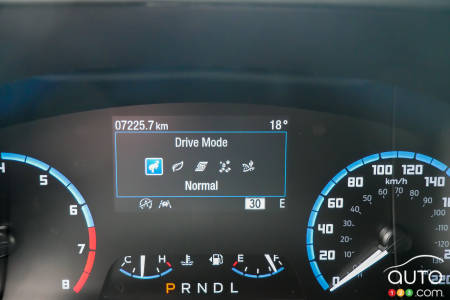 There are several drive modes to choose from, called “G.O.A.T.”– “Goes Over Any Type of Terrain” – modes